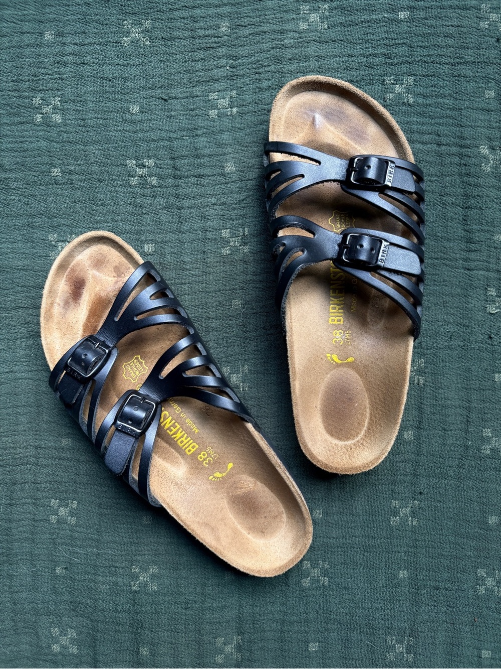 Birkenstock Women's Black Granada Leather Sandal